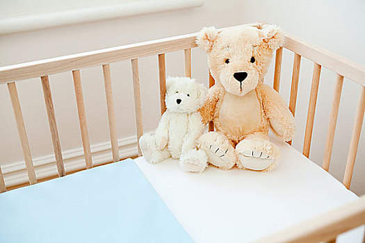 泰迪熊,婴儿床