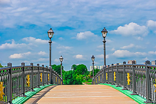 桥,公园,莫斯科