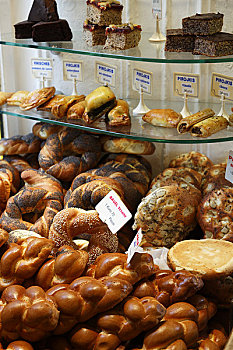 烘烤食品,犹太,糕点店,巴黎,法国