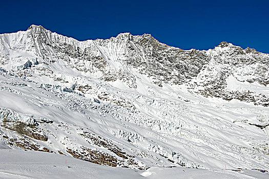 顶峰,冬天,高处,瓦莱,瑞士,欧洲
