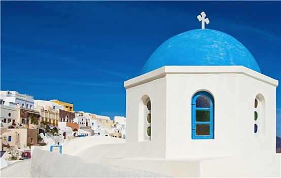 希腊,小教堂,锡拉岛