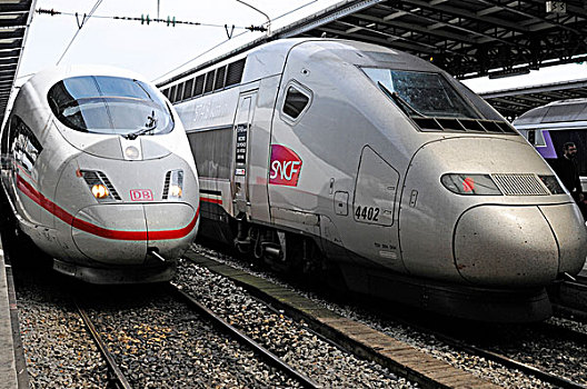 高速火车,火车站,东方,车站,巴黎,法国,欧洲