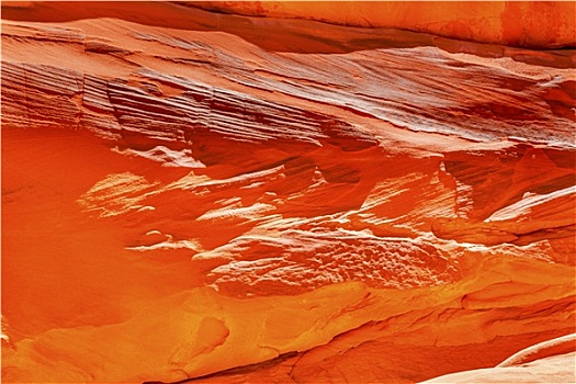 橙色,黄色,砂岩,石头,峡谷,抽象,沙丘,拱形,拱门国家公园,犹他