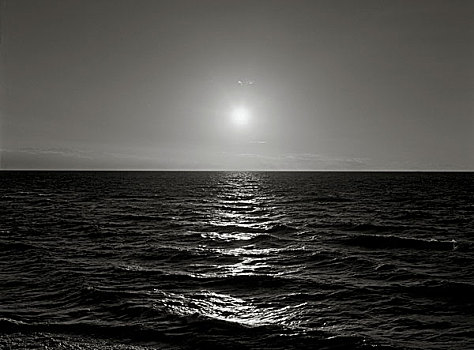 太阳,地平线,波罗的海
