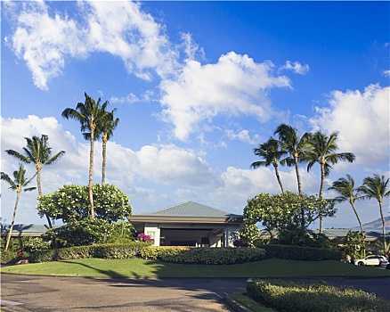 夏威夷的海滨酒店