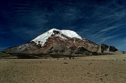 火山,山,厄瓜多尔,南美