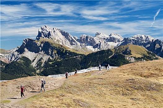 远足,山,小路