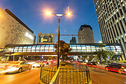 夜景,世纪,道路,现代,城市