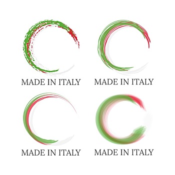 平面设计,彩色,意大利国旗
