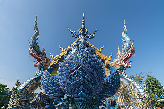 泰国清莱著名寺庙,蓝庙