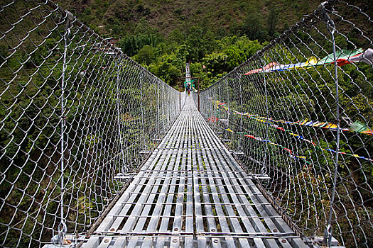 尼泊尔吊桥