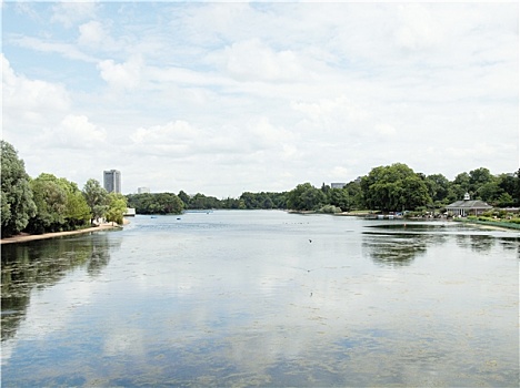 蜿蜒,湖,伦敦