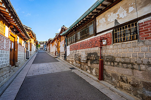 韩国首尔北村韩屋村风光