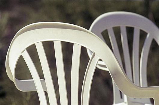 白色,塑料,椅子,花园椅
