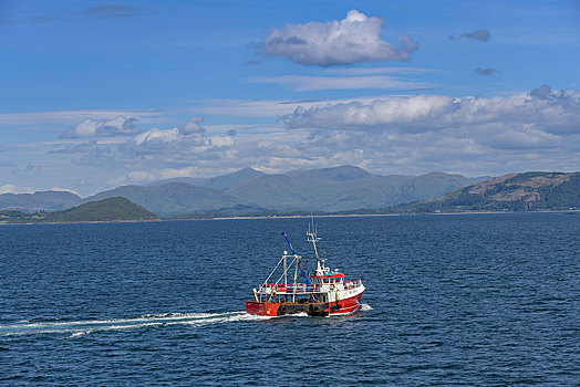 渔船,苏格兰,英国,欧洲