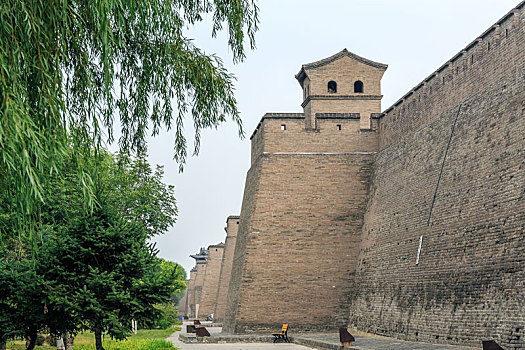 中国山西省平遥古城古城墙