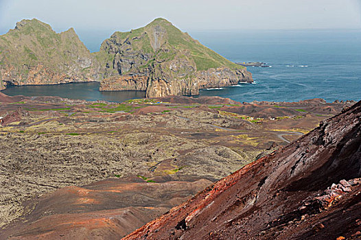 火山口,岛屿,南,冰岛,欧洲