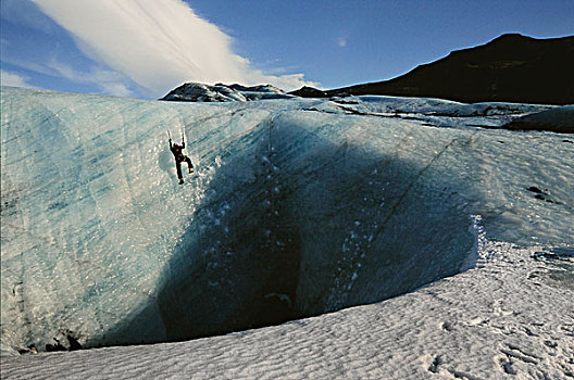 攀冰,冰河