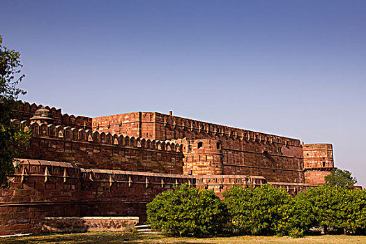 户外,墙壁,靠近,拉合尔,大门,拉贾斯坦邦,印度,亚洲