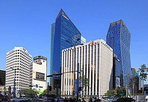 韩国,首尔,市区,摩天大楼