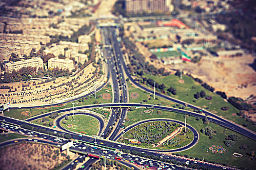 图像,公路,城市,德黑兰,伊朗