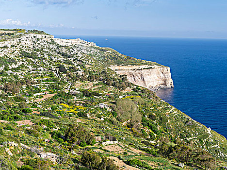 悬崖,马耳他,欧洲,南欧,大幅,尺寸