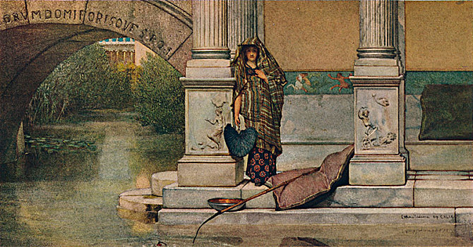钓鱼,1875年,艺术家