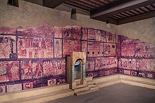 犹太会堂,壁画,三世纪,古城,叙利亚,博物馆,特拉维夫
