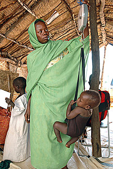 健康,工作,重量,简单,保健院,露营,人,近郊,西部,达尔富尔,苏丹,十一月,2004年