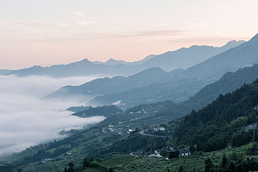 夏季,早晨,重庆,綦江,山镇,山乡,风光