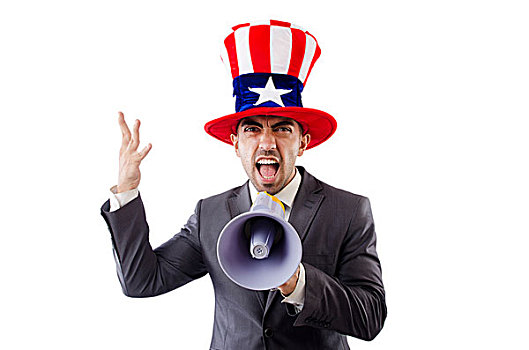 男人,扬声器,美国人,帽子
