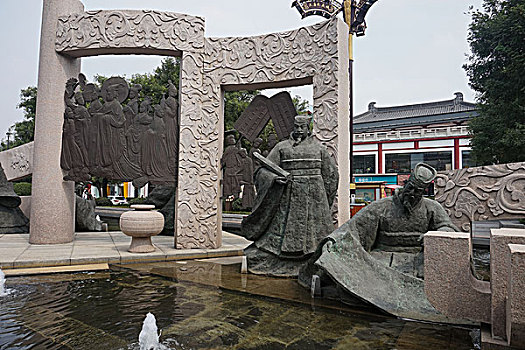 西安大雁塔景区文化广场景观