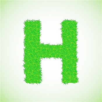 草,字母h