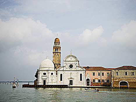 船,建筑,威尼斯,意大利