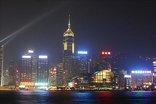 摩天大楼,城市,维多利亚港,香港岛,香港