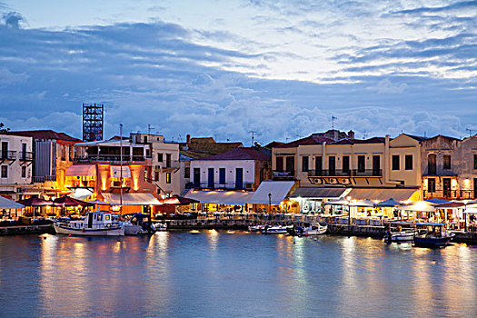 威尼斯,港口,克里特岛,希腊,欧洲