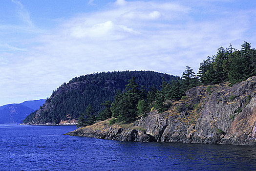 美国,华盛顿,圣胡安,岛屿,渡轮