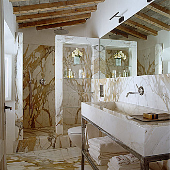 浴室,装饰,大理石