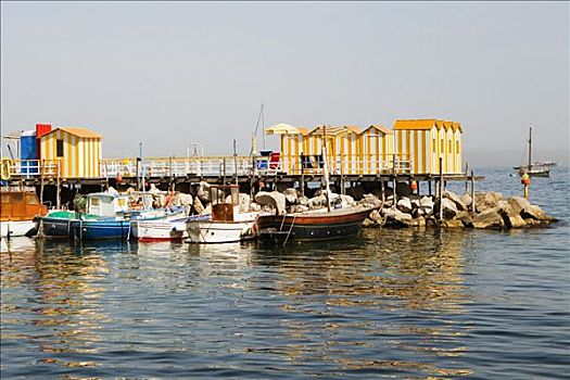 泊船,港口,码头,大,卡普里岛,索伦托,索伦托半岛,那不勒斯省,坎帕尼亚区,意大利
