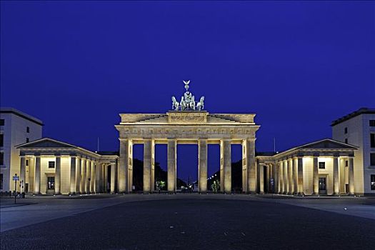 勃兰登堡门,早晨,柏林,德国,欧洲