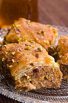 果仁蜜饼,传统,中东,甜点