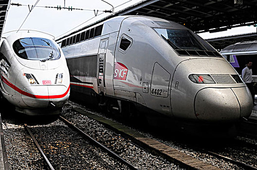 高速火车,高速,冰,火车站,巴黎,东方,车站,法国,欧洲