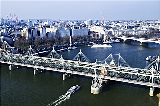 桥,风景,伦敦眼