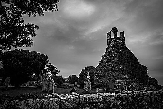 教堂,墓地,爱尔兰