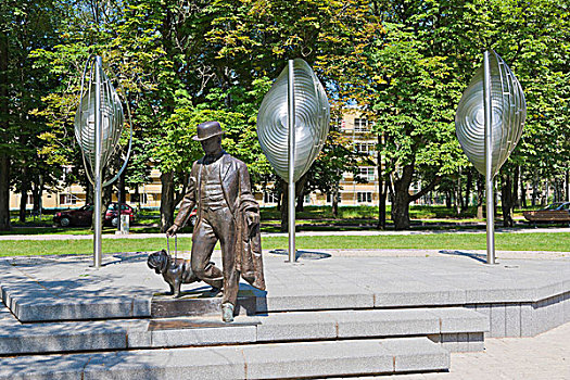 纪念建筑,公园,拉脱维亚,北欧