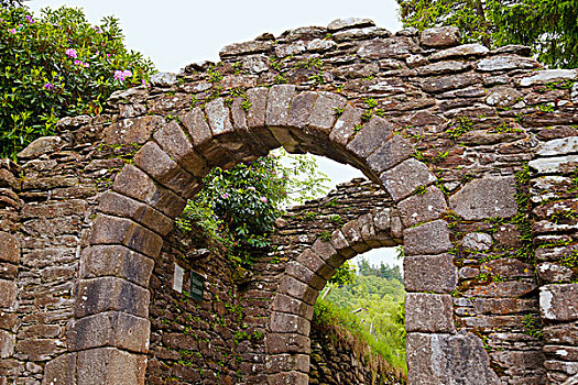 拱道,建造,石头,威克洛郡,爱尔兰
