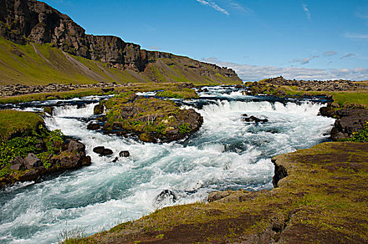 冰岛,南,区域,环路,急流,河
