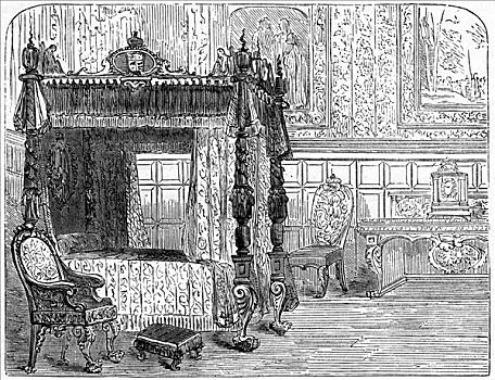 皇后,卧室,18世纪,19世纪