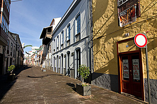房子,街道,特内里费岛,加纳利群岛,西班牙