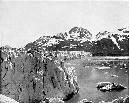 冰河,阿拉斯加,美国,1893年,艺术家